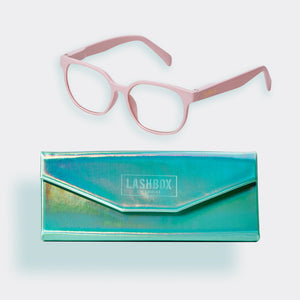 Lentes Rosas tipo lupa Aumento 1.50 Lash Box LA Mexico
