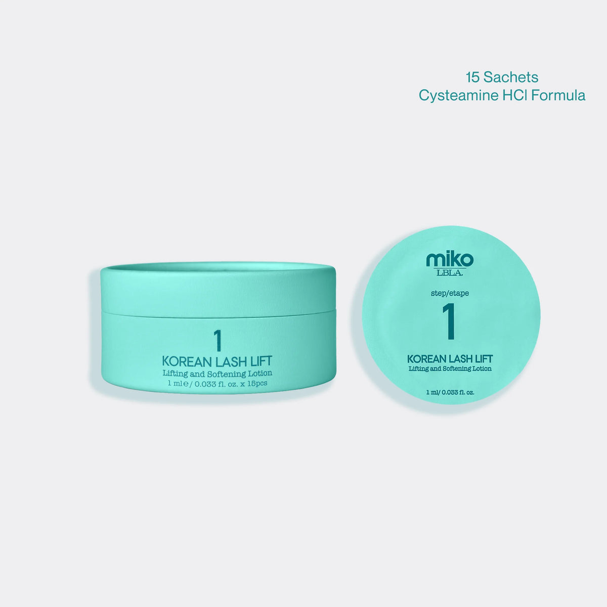 Miko Korean Lash Lift Paso 1: Loción lifting y suavizante