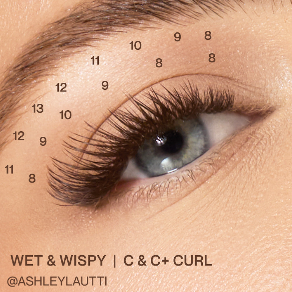 Caramel Brown / Flower Power True Matte Lashes 0.03mm Mixed