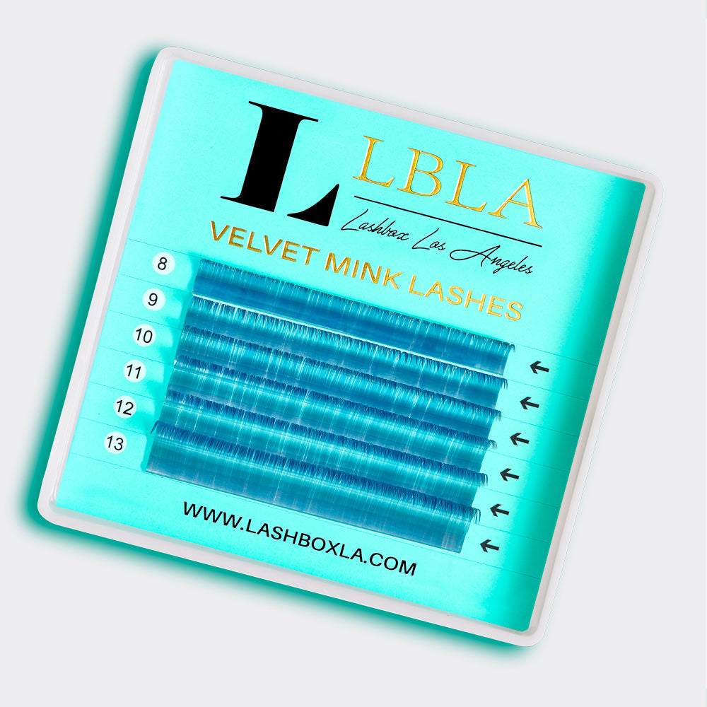 Velvet Mink 0.05 Lashes Mixed Tray -  Gema Azul