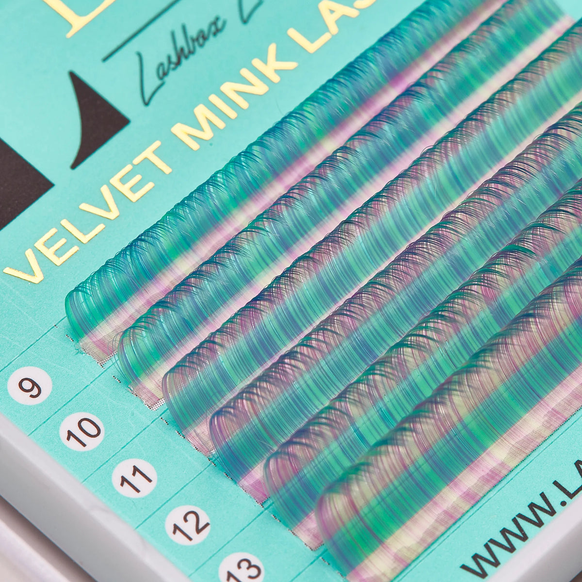 Velvet Mink 0.05 Lashes Mixed Tray - Pastel Tonos Gema