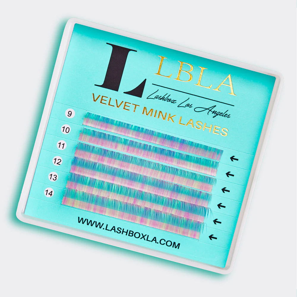 Velvet Mink 0.05 Lashes Mixed Tray - Pastel Tonos Gema
